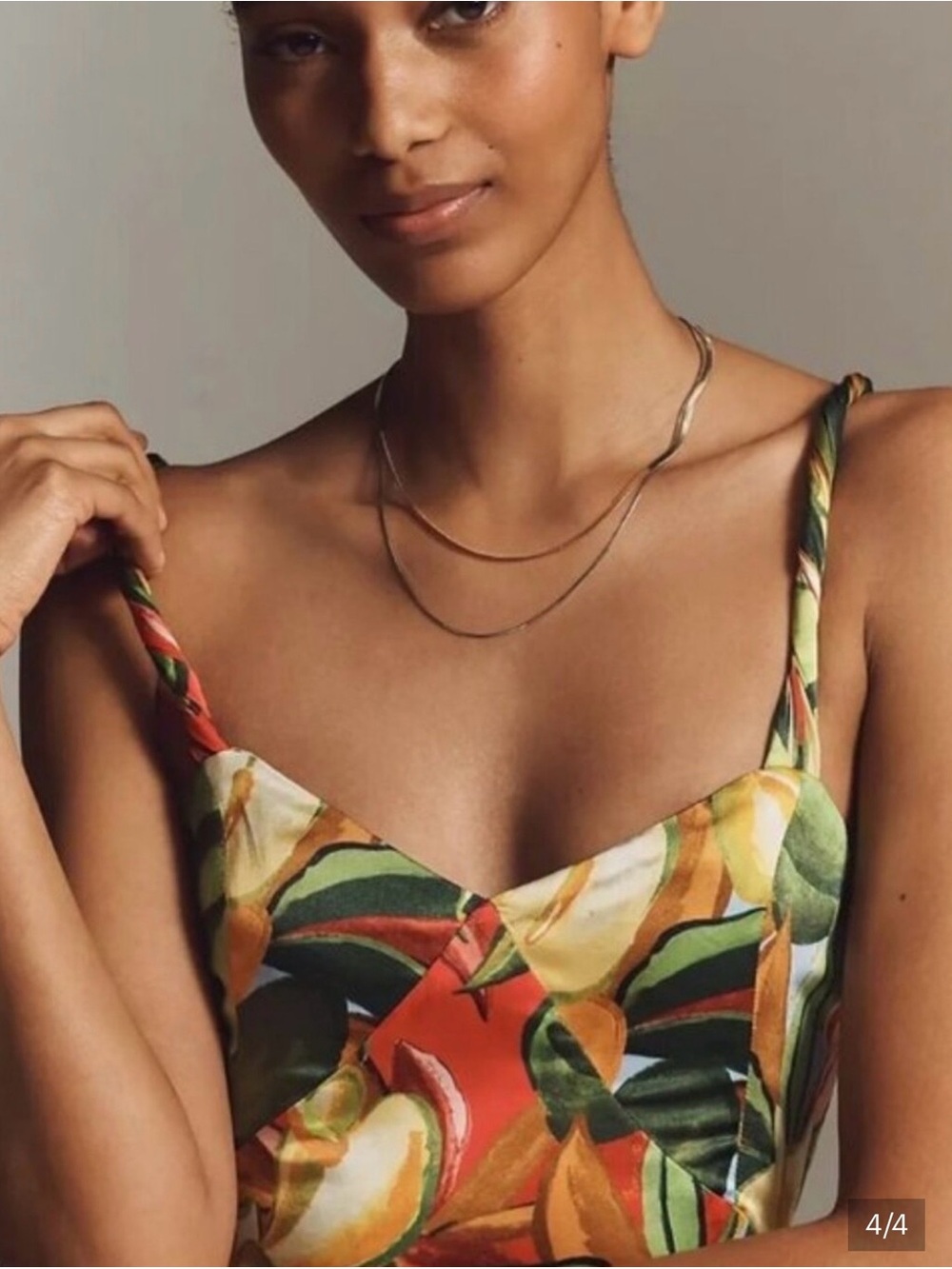 FARM Rio Bold Tropical Maxi Dress in Green, Yellow, Orange - Picture 4 of 8